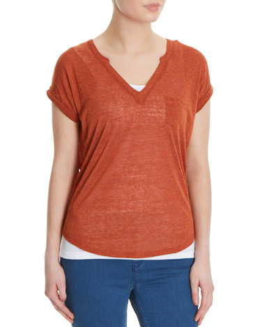 Short-Sleeved Top And Underlay